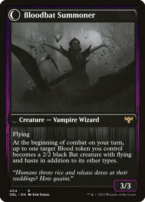 Voldaren Bloodcaster // Bloodbat Summoner – Rückseite