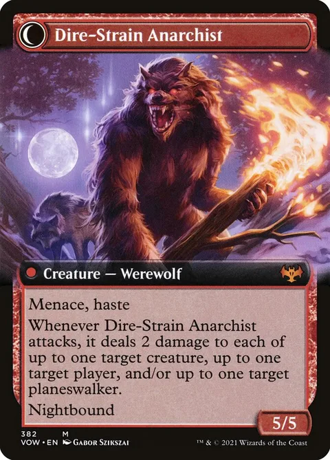 Volatile Arsonist // Dire-Strain Anarchist – Rückseite