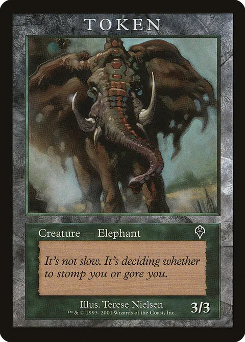 Elephant Token (Green 3/3)