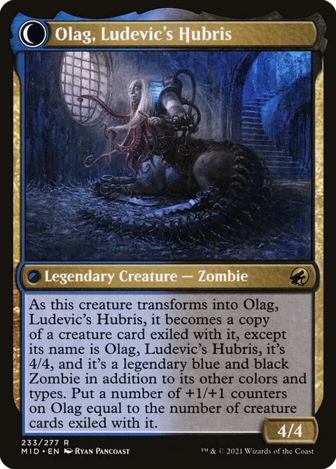 Ludevic, Necrogenius // Olag, Ludevic's Hubris – Rückseite