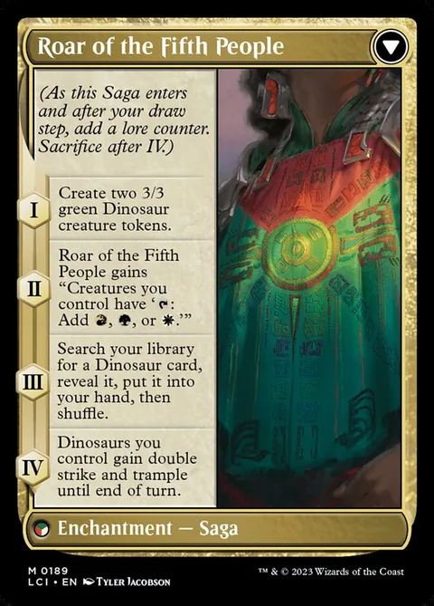 Huatli, Poet of Unity // Roar of the Fifth People – Rückseite