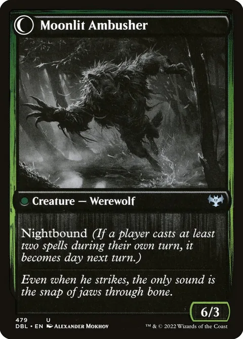 Oakshade Stalker // Moonlit Ambusher – Rückseite