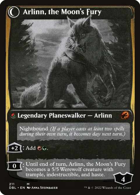 Arlinn, the Pack's Hope // Arlinn, the Moon's Fury – Rückseite