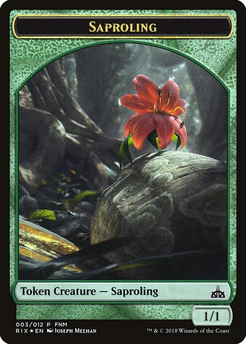 Illusion Token (U 2/2 Spellweakness) / Saproling Token (G 1/1) – Rückseite