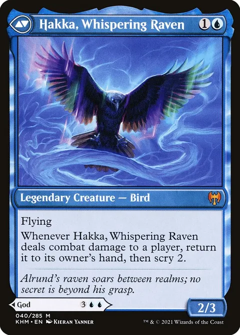 Alrund, God of the Cosmos // Hakka, Whispering Raven – Rückseite