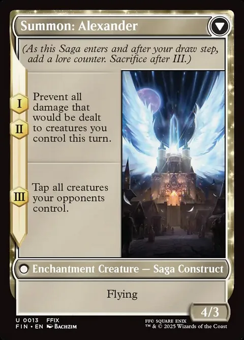 Crystal Fragments // Summon: Alexander – Achterkant