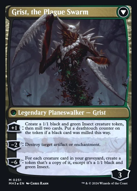 Grist, Voracious Larva // Grist, the Plague Swarm – Rückseite