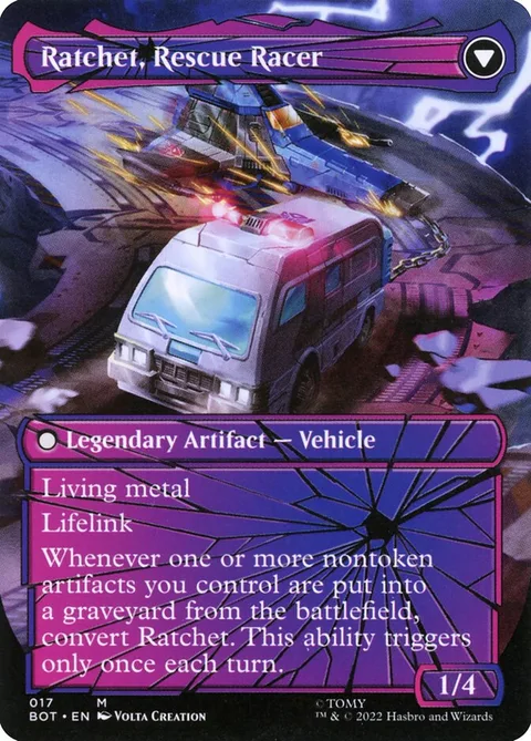 Ratchet, Field Medic // Ratchet, Rescue Racer – Rückseite