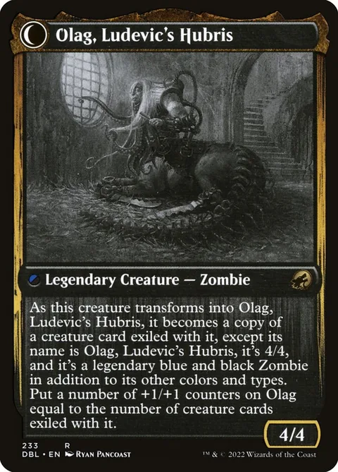 Ludevic, Necrogenius // Olag, Ludevic's Hubris – Rückseite