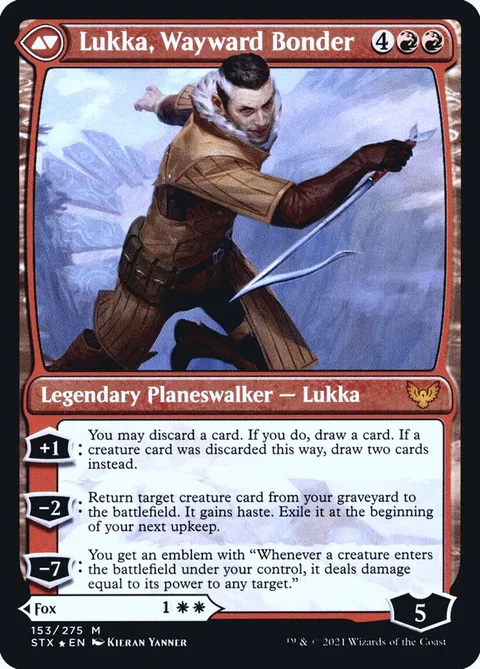 Mila, Crafty Companion // Lukka, Wayward Bonder – Rückseite