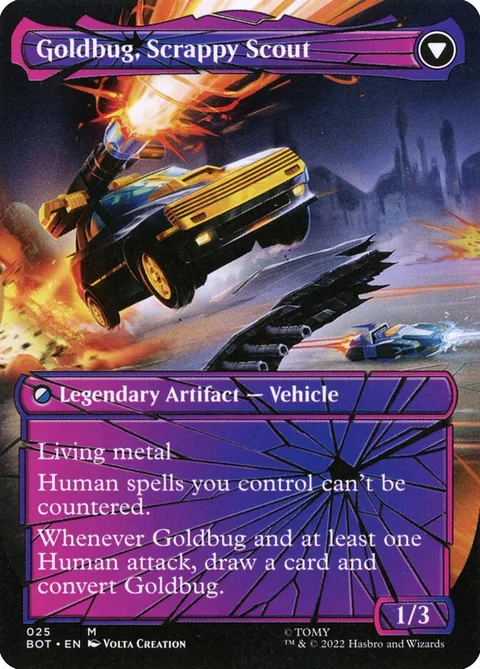 Goldbug, Humanity's Ally // Goldbug, Scrappy Scout – Rückseite
