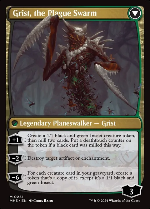 Grist, Voracious Larva // Grist, the Plague Swarm – Rückseite