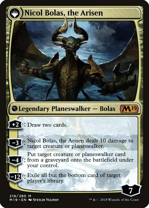 Nicol Bolas, the Ravager // Nicol Bolas, the Arisen – Rückseite