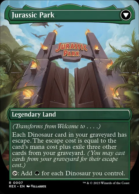 Welcome to . . . // Jurassic Park – Rückseite