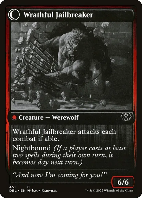 Weary Prisoner // Wrathful Jailbreaker – Rückseite