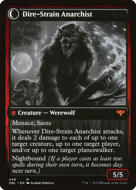 Volatile Arsonist // Dire-Strain Anarchist – Rückseite
