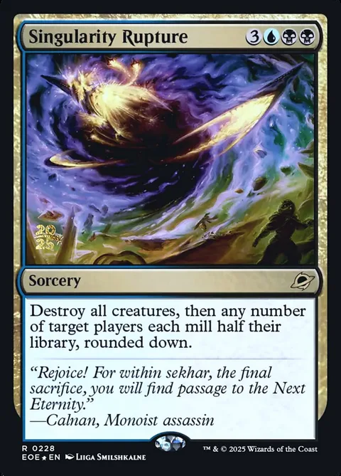 Singularity Rupture