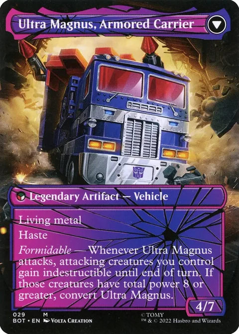Ultra Magnus, Tactician // Ultra Magnus, Armored Carrier – Rückseite