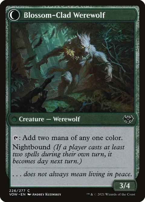 Weaver of Blossoms // Blossom-Clad Werewolf – Rückseite