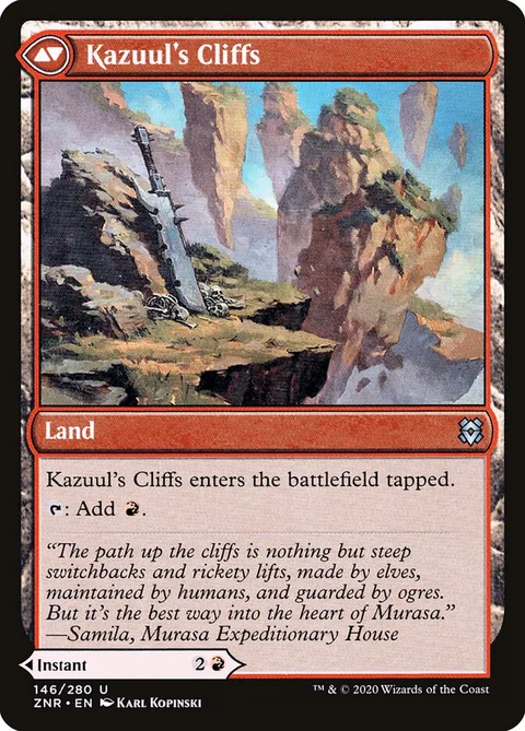 Kazuul's Fury // Kazuul's Cliffs – Rückseite