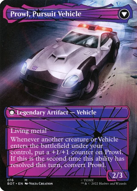 Prowl, Stoic Strategist // Prowl, Pursuit Vehicle – Rückseite