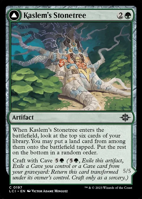 Kaslem's Stonetree // Kaslem's Strider – Vorderseite