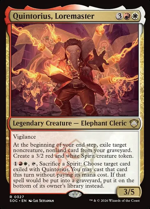 Quintorius, Loremaster