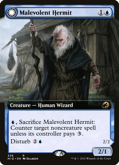 Malevolent Hermit // Benevolent Geist – Vorderseite