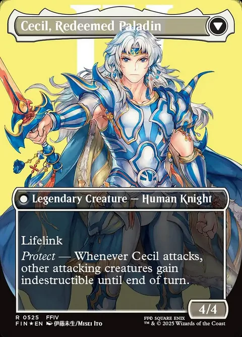 Cecil, Dark Knight // Cecil, Redeemed Paladin – Rückseite