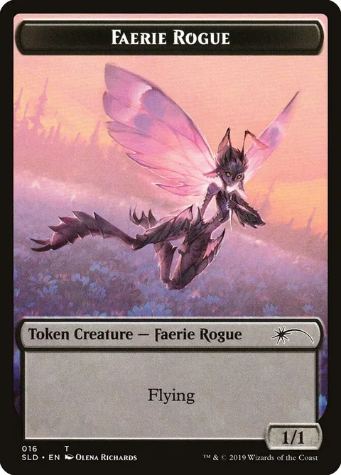 Faerie Rogue Token (Black 1/1)