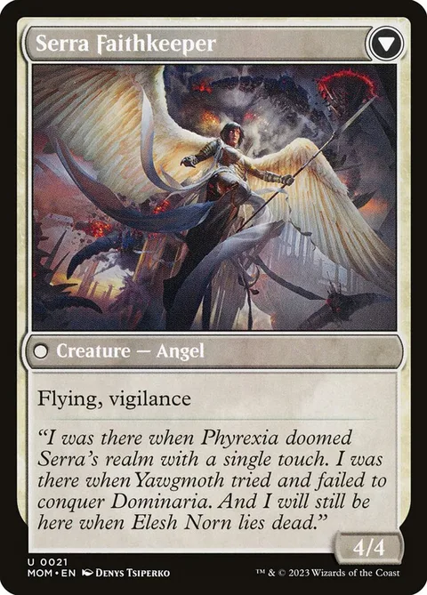 Invasion of Dominaria // Serra Faithkeeper – Rückseite