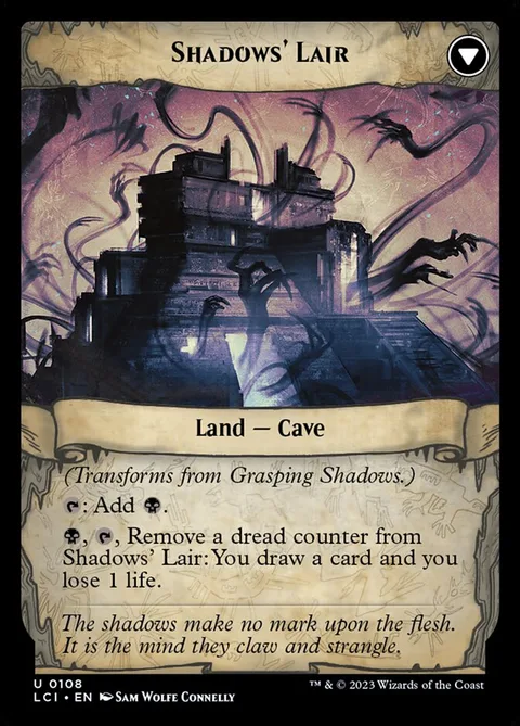 Grasping Shadows // Shadows' Lair – Rückseite