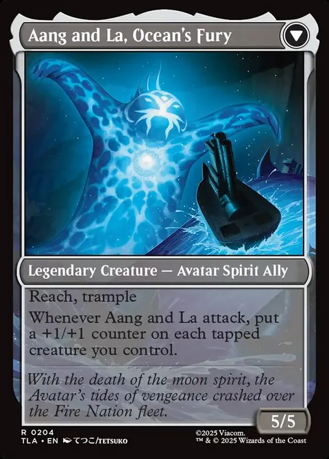 Aang, Swift Savior // Aang and La, Ocean's Fury – Rückseite