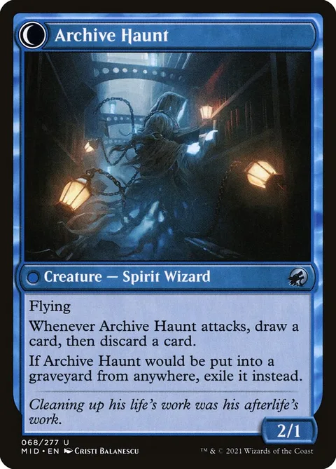 Overwhelmed Archivist // Archive Haunt – Rückseite