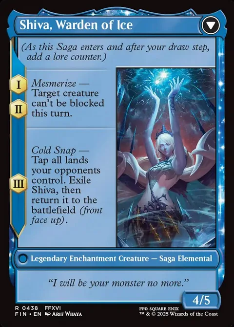 Jill, Shiva's Dominant // Shiva, Warden of Ice – Rückseite