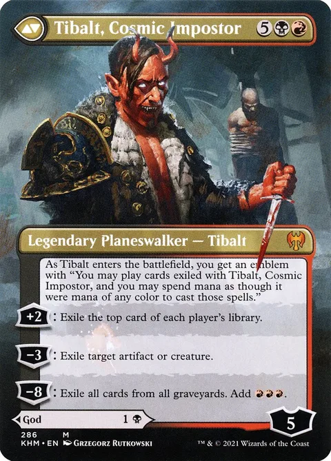 Valki, God of Lies // Tibalt, Cosmic Impostor – Rückseite