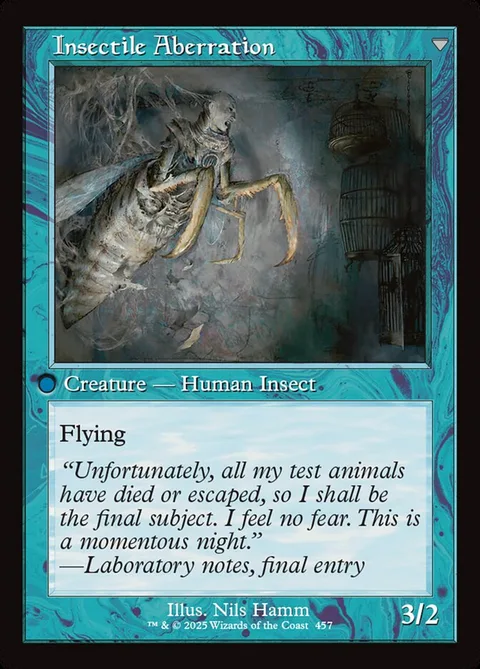 Delver of Secrets / Insectile Aberration – Rückseite