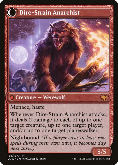 Volatile Arsonist // Dire-Strain Anarchist – Rückseite
