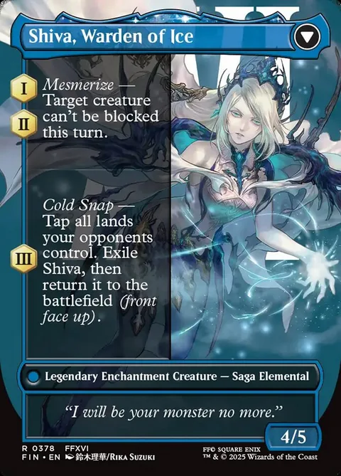 Jill, Shiva's Dominant // Shiva, Warden of Ice – Achterkant