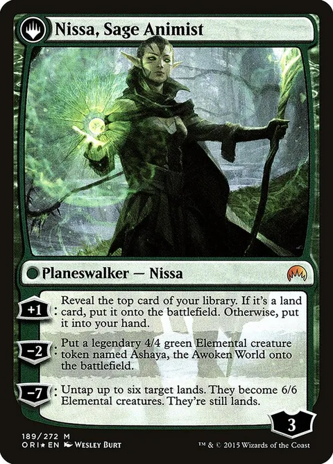 Nissa, Vastwood Seer // Nissa, Sage Animist – Rückseite