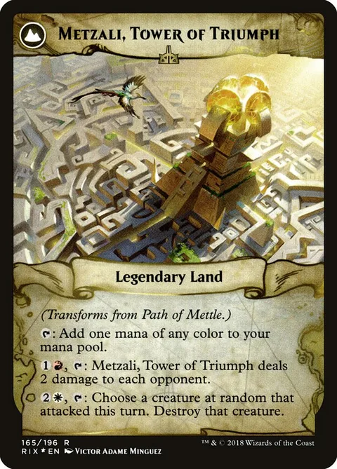 Path of Mettle // Metzali, Tower of Triumph – Rückseite
