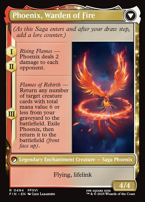 Joshua, Phoenix's Dominant // Phoenix, Warden of Fire – Rückseite