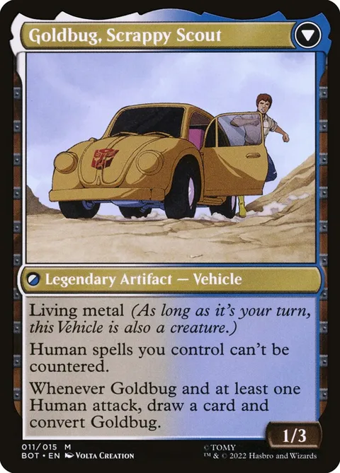 Goldbug, Humanity's Ally // Goldbug, Scrappy Scout – Rückseite