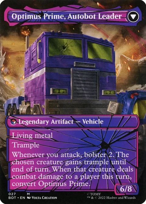 Optimus Prime, Hero // Optimus Prime, Autobot Leader – Rückseite