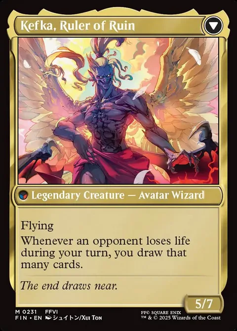 Kefka, Court Mage // Kefka, Ruler of Ruin – Rückseite