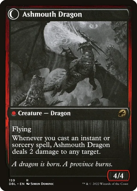Smoldering Egg // Ashmouth Dragon – Rückseite