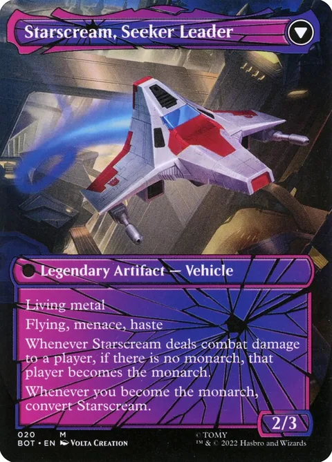 Starscream, Power Hungry // Starscream, Seeker Leader – Rückseite