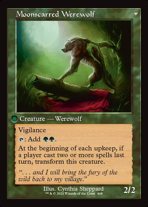 Scorned Villager / Moonscarred Werewolf – Rückseite