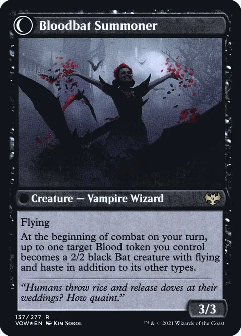Voldaren Bloodcaster // Bloodbat Summoner – Rückseite