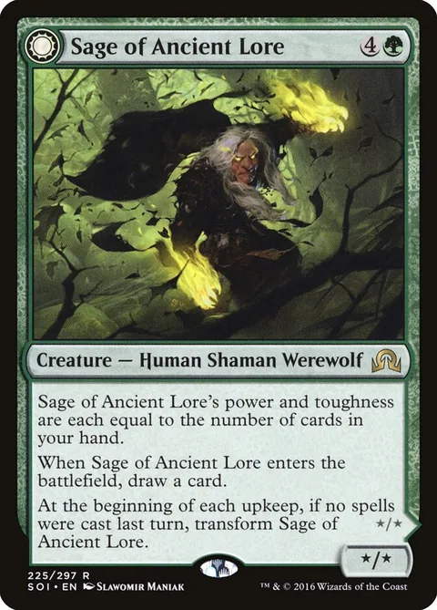 Sage of Ancient Lore / Werewolf of Ancient Hunger